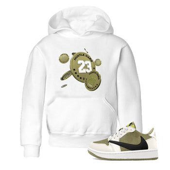 Air Jordan 1 Travis Scott Golf shirt to match jordans Coin Drop sneaker tees AJ1 lowTravis Scott Golf SNRT Sneaker Release Tees Baby Toddler White 1 T-Shirt