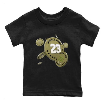 Air Jordan 1 Travis Scott Golf shirt to match jordans Coin Drop sneaker tees AJ1 lowTravis Scott Golf SNRT Sneaker Release Tees Baby Toddler Black 2 T-Shirt