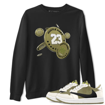 Air Jordan 1 Travis Scott Golf shirt to match jordans Coin Drop sneaker tees AJ1 lowTravis Scott Golf SNRT Sneaker Release Tees Unisex Black 1 T-Shirt