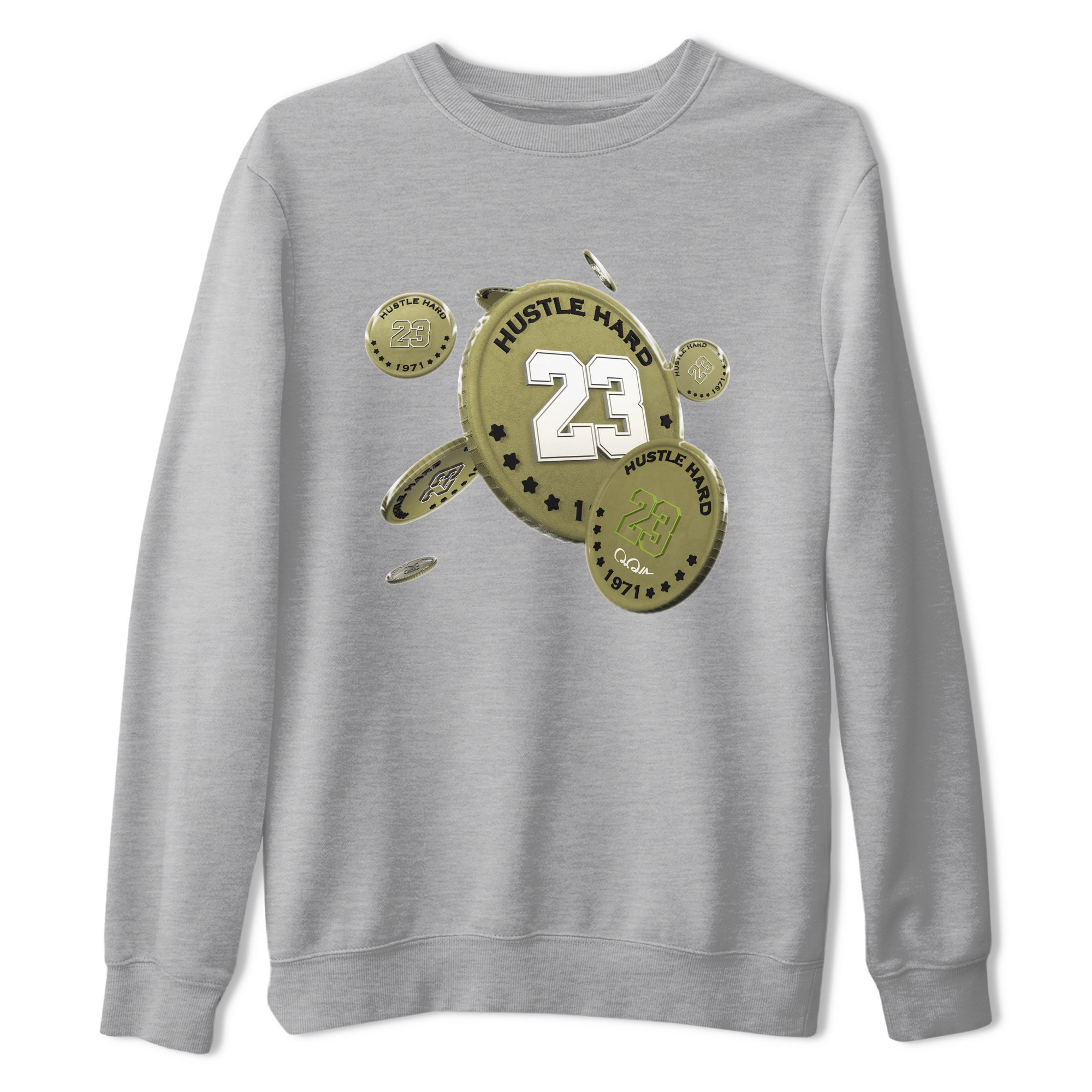 Air Jordan 1 Travis Scott Golf shirt to match jordans Coin Drop sneaker tees AJ1 lowTravis Scott Golf SNRT Sneaker Release Tees Unisex Heather Grey 2 T-Shirt