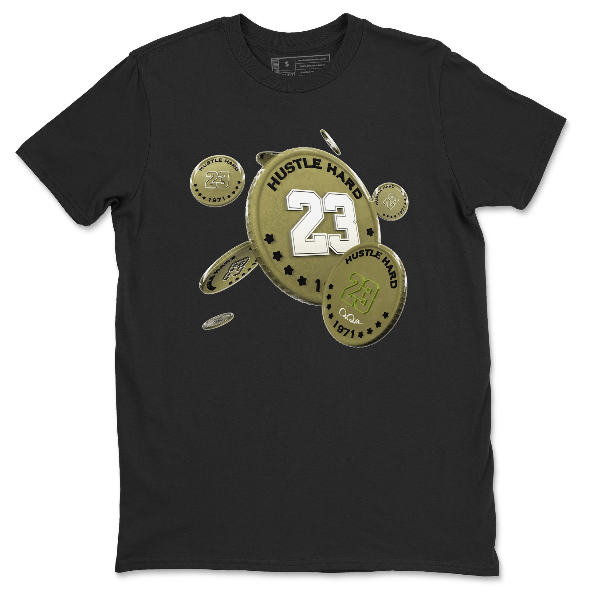 Air Jordan 1 Travis Scott Golf shirt to match jordans Coin Drop sneaker tees AJ1 lowTravis Scott Golf SNRT Sneaker Release Tees Unisex Black 2 T-Shirt