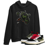 Air Jordan 1 Travis Scott Olive Sneaker Match Tees Coin Drop Sneaker Tees AJ1 OG Travis Scott Olive Sneaker Release Tees Unisex Shirts Black 1