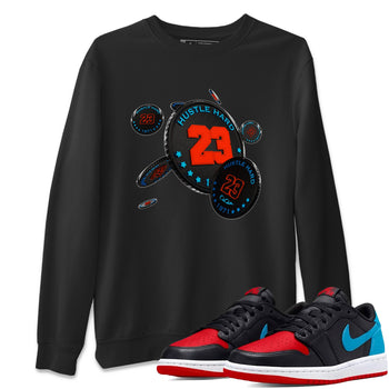 Air Jordan 1 UNC to Chicago Sneaker Match Tees Coin Drop Sneaker Tees AJ1 UNC to Chicago Sneaker Release Tees Unisex Shirts Black 1