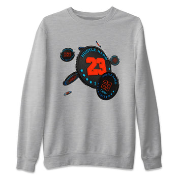 Air Jordan 1 UNC to Chicago Sneaker Match Tees Coin Drop Sneaker Tees AJ1 UNC to Chicago Sneaker Release Tees Unisex Shirts Heather Grey 2