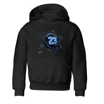 Air Jordan 1 Retro High OG UNC Toe Shirt to match Jordans Coin Drop Sneaker Tees AJ1 UNC Toe SNRT Sneaker Release Tees Kids and Baby Tees Black 2