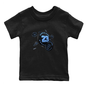 Air Jordan 1 Retro High OG UNC Toe Shirt to match Jordans Coin Drop Sneaker Tees AJ1 UNC Toe SNRT Sneaker Release Tees Kids and Baby Tees Black 2