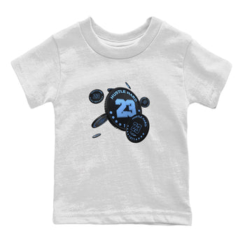 Air Jordan 1 Retro High OG UNC Toe Shirt to match Jordans Coin Drop Sneaker Tees AJ1 UNC Toe SNRT Sneaker Release Tees Kids and Baby Tees White 2