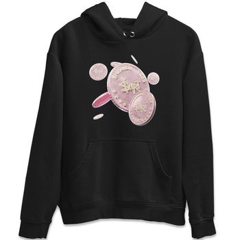 AJ1 Retro High OG Washed Pink Sneaker Match Tees Coin Drop Sneaker Tees AJ1 Retro High OG Washed Pink Sneaker Release Tees Unisex Shirts Black 2