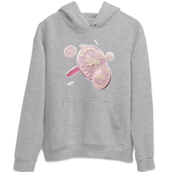 AJ1 Retro High OG Washed Pink Sneaker Match Tees Coin Drop Sneaker Tees AJ1 Retro High OG Washed Pink Sneaker Release Tees Unisex Shirts Heather Grey 2