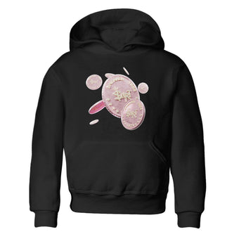 AJ1 Retro High OG Washed Pink Sneaker Match Tees Coin Drop Sneaker Tees AJ1 Retro High OG Washed Pink Sneaker Release Tees Kids Shirts Black 2