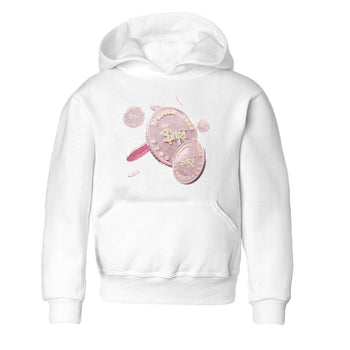 AJ1 Retro High OG Washed Pink Sneaker Match Tees Coin Drop Sneaker Tees AJ1 Retro High OG Washed Pink Sneaker Release Tees Kids Shirts White 2