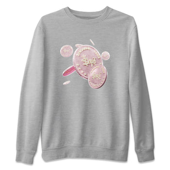 AJ1 Retro High OG Washed Pink Sneaker Match Tees Coin Drop Sneaker Tees AJ1 Retro High OG Washed Pink Sneaker Release Tees Unisex Shirts Heather Grey 2