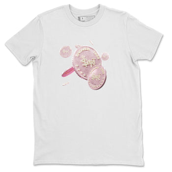AJ1 Retro High OG Washed Pink Sneaker Match Tees Coin Drop Sneaker Tees AJ1 Retro High OG Washed Pink Sneaker Release Tees Unisex Shirts White 2