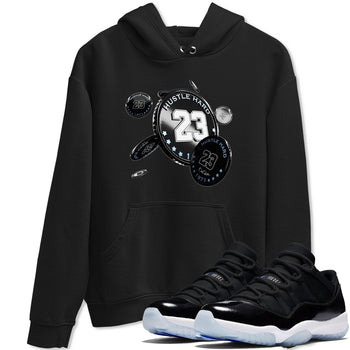 11s Black and Varsity Royal shirt to match jordans Coin Drop sneaker tees Air Jordan 11 Black/Varsity Royal SNRT Sneaker Release Tees Unisex Black 1 T-Shirt