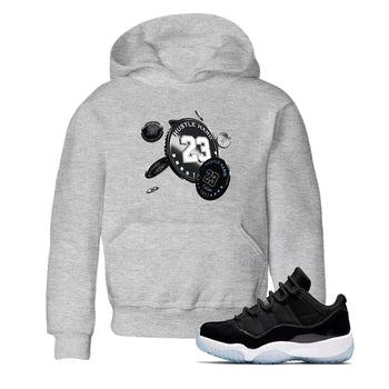 11s Black and Varsity Royal shirt to match jordans Coin Drop sneaker tees Air Jordan 11 Black/Varsity Royal SNRT Sneaker Release Tees Baby Toddler Heather Grey 1 T-Shirt