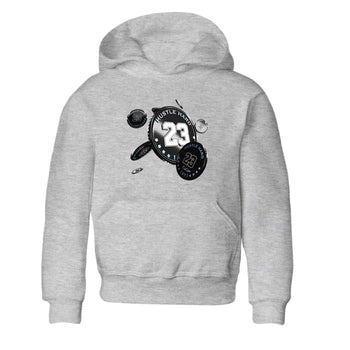 11s Black and Varsity Royal shirt to match jordans Coin Drop sneaker tees Air Jordan 11 Black/Varsity Royal SNRT Sneaker Release Tees Baby Toddler Heather Grey 2 T-Shirt