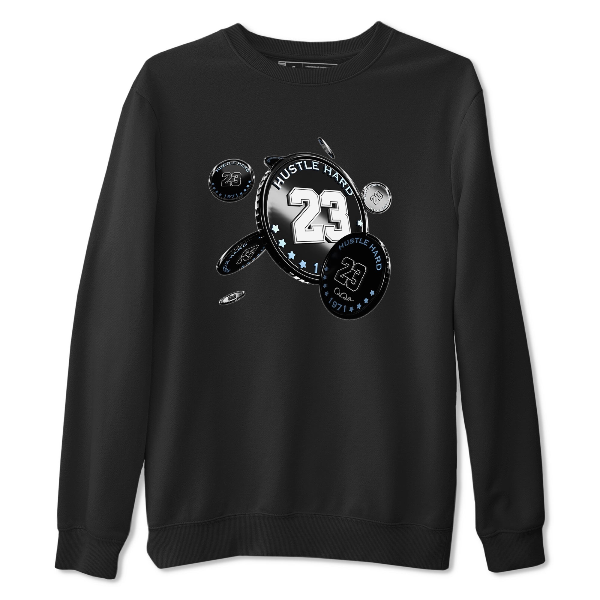 11s Black and Varsity Royal shirt to match jordans Coin Drop sneaker tees Air Jordan 11 Black/Varsity Royal SNRT Sneaker Release Tees Unisex Black 2 T-Shirt