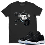 11s Black and Varsity Royal shirt to match jordans Coin Drop sneaker tees Air Jordan 11 Black/Varsity Royal SNRT Sneaker Release Tees Unisex Black 1 T-Shirt