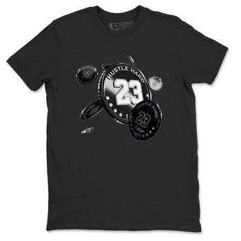 11s Black and Varsity Royal shirt to match jordans Coin Drop sneaker tees Air Jordan 11 Black/Varsity Royal SNRT Sneaker Release Tees Unisex Black 2 T-Shirt