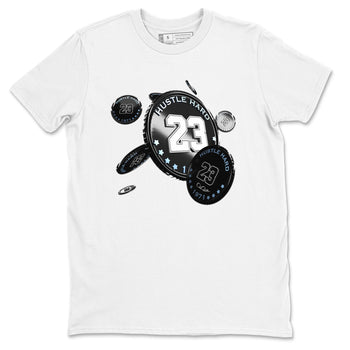 11s Black and Varsity Royal shirt to match jordans Coin Drop sneaker tees Air Jordan 11 Black/Varsity Royal SNRT Sneaker Release Tees Unisex White 2 T-Shirt