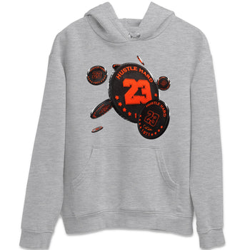 Air Jordan 12 Brilliant Orange Sneaker Match Tees Coin Drop Sneaker Tees AJ12 Brilliant Orange Sneaker Release Tees Unisex Shirts Heather Grey 2