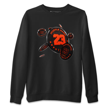 Air Jordan 12 Brilliant Orange Sneaker Match Tees Coin Drop Sneaker Tees AJ12 Brilliant Orange Sneaker Release Tees Unisex Shirts Black 2