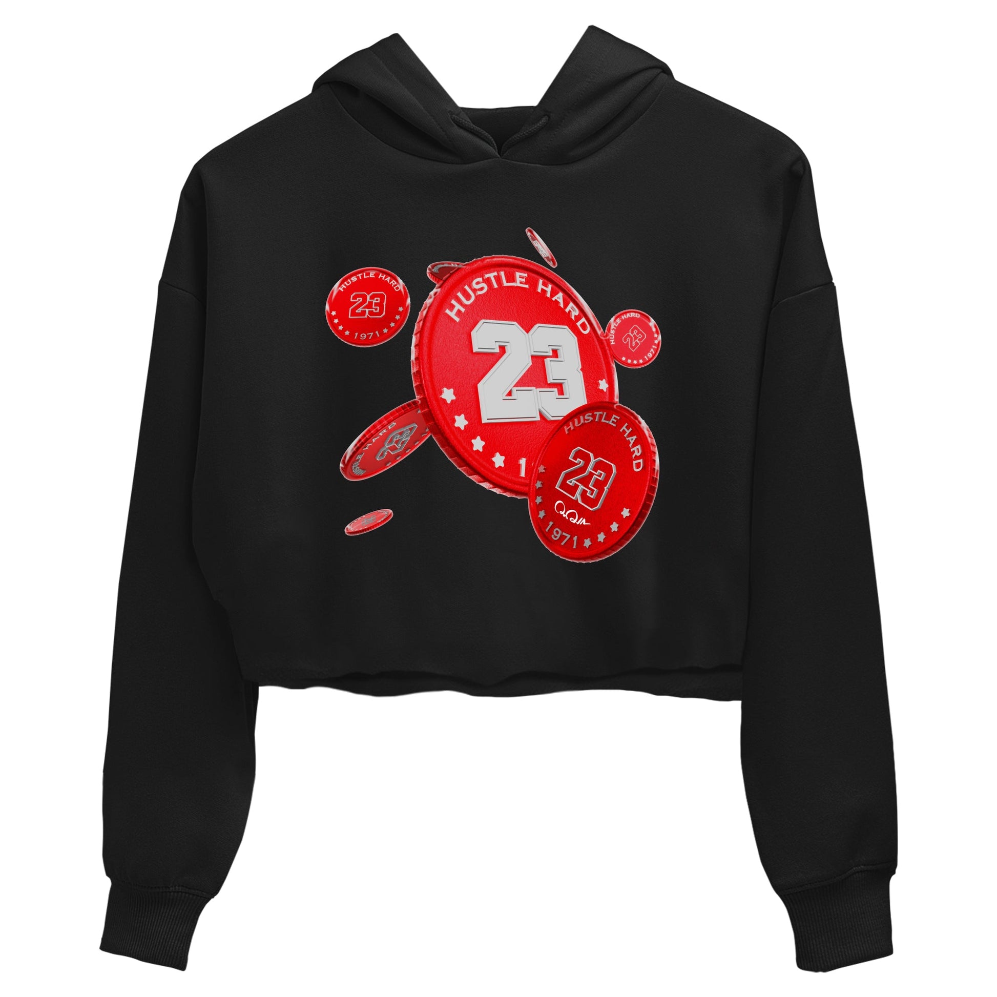 Air Jordan 12 Cherry Sneaker Match Tees Coin Drop Sneaker Tees AJ12 Cherry Sneaker Release Tees Women's Shirts Black 2
