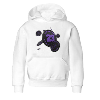 Air Jordan 12 Field Purple Sneaker Match Tees Coin Drop Sneaker Tees AJJordan 12 Lakers Sneaker Release Tees Kids Shirts White 2