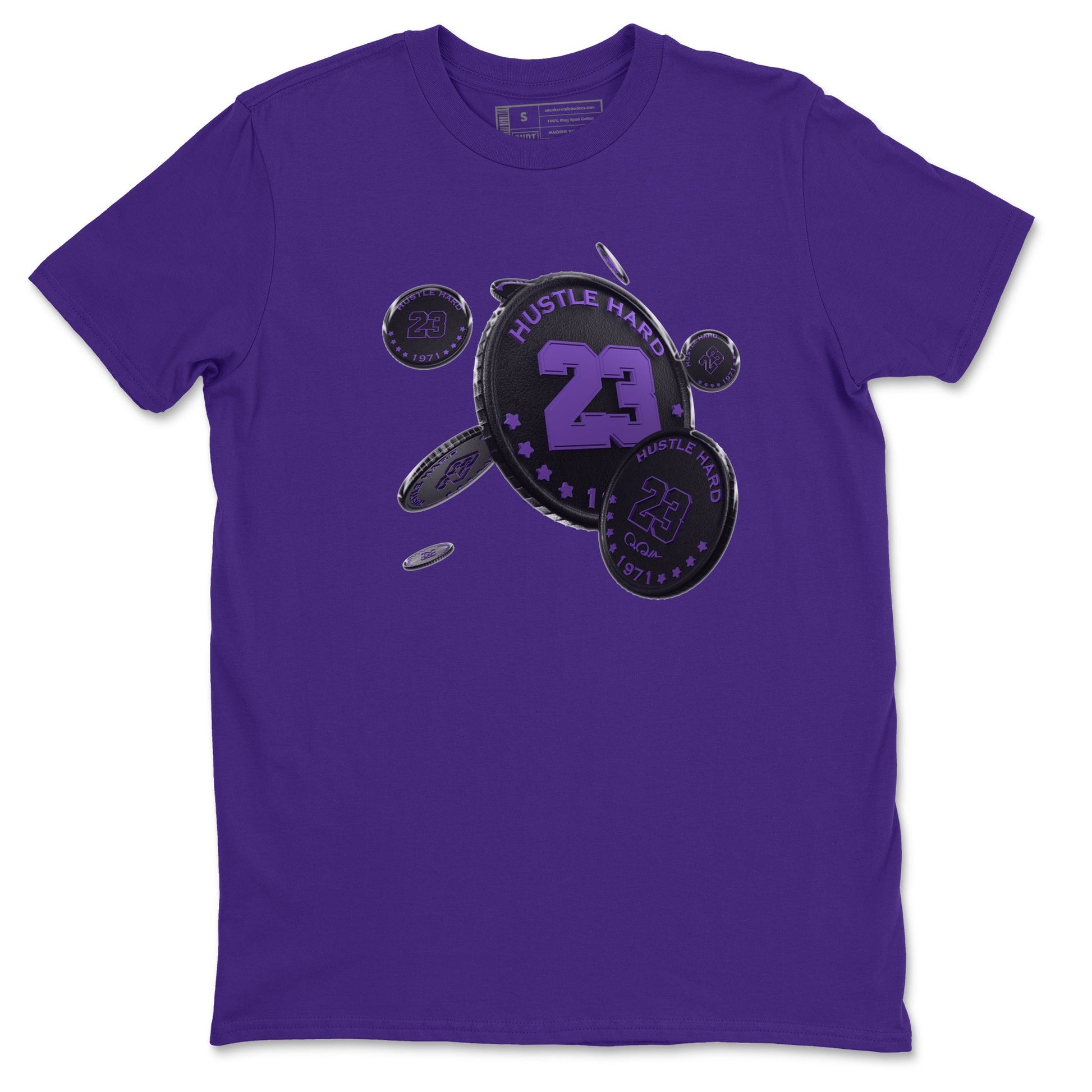 Air Jordan 12 Field Purple Sneaker Match Tees Coin Drop Sneaker Tees AJJordan 12 Lakers Sneaker Release Tees Unisex Shirts Purple 2