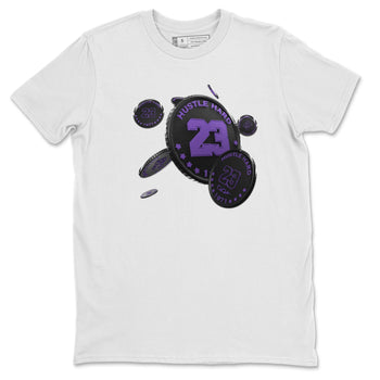 Air Jordan 12 Field Purple Sneaker Match Tees Coin Drop Sneaker Tees AJJordan 12 Lakers Sneaker Release Tees Unisex Shirts White 2