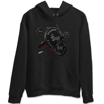 Air Jordan 13 Black Flint Sneaker Match Tees Coin Drop Sneaker Tees AJ13 Retro Black Flint Sneaker Release Tees Unisex Shirts Black 2