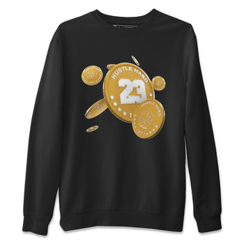 Air Jordan 13 Wheat Sneaker Match Tees Coin Drop Sneaker Tees AJ13 Wheat Sneaker Release Tees Unisex Shirts Black 2