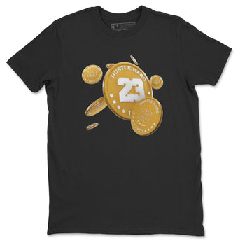 Air Jordan 13 Wheat Sneaker Match Tees Coin Drop Sneaker Tees AJ13 Wheat Sneaker Release Tees Unisex Shirts Black 2