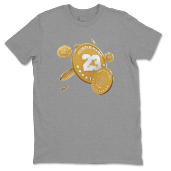 Air Jordan 13 Wheat Sneaker Match Tees Coin Drop Sneaker Tees AJ13 Wheat Sneaker Release Tees Unisex Shirts Heather Grey 2