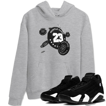 14s Panda shirt to match jordans Coin Drop sneaker tees Air Jordan 14 Panda SNRT Sneaker Release Tees Unisex Heather Grey 1 T-Shirt
