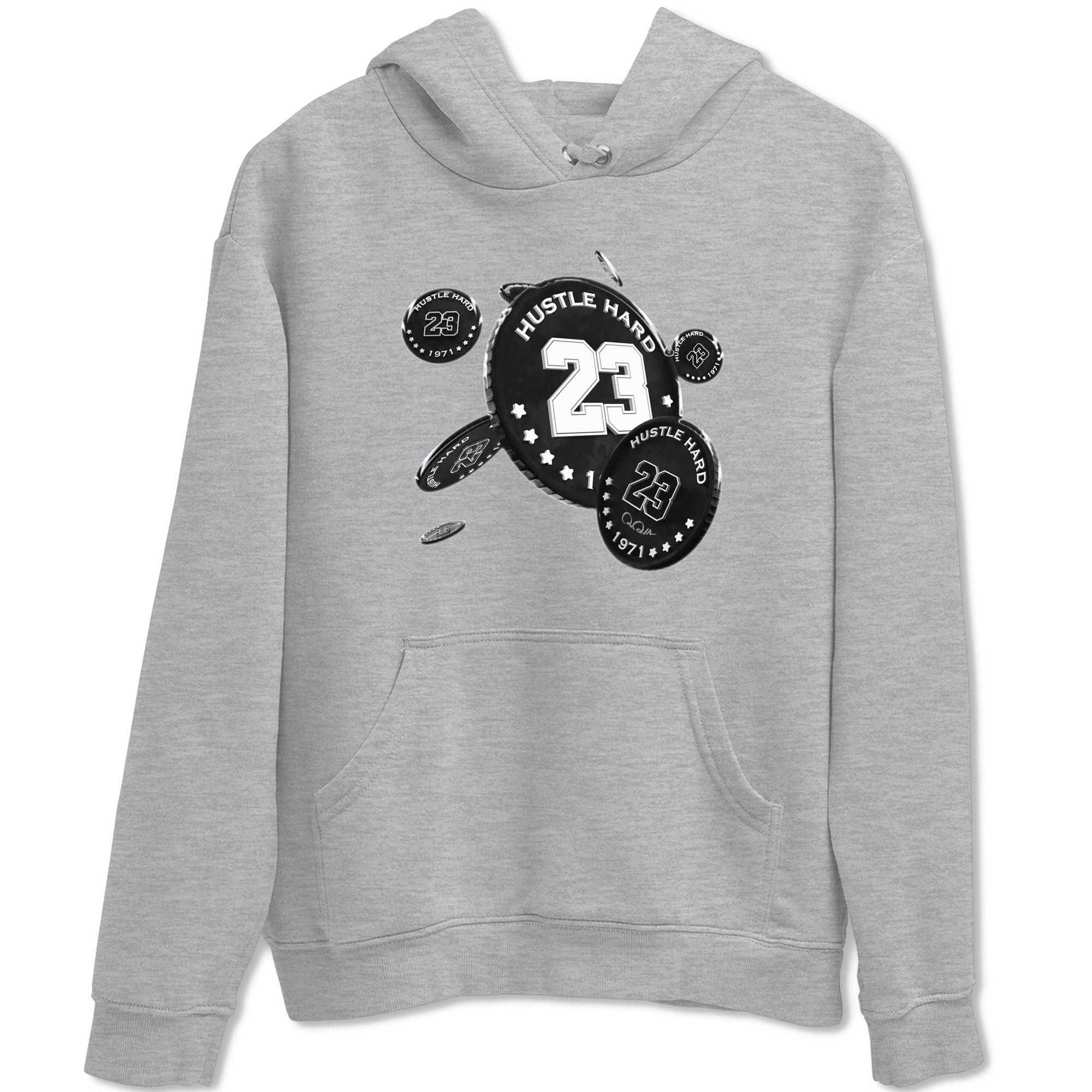 14s Panda shirt to match jordans Coin Drop sneaker tees Air Jordan 14 Panda SNRT Sneaker Release Tees Unisex Heather Grey 2 T-Shirt