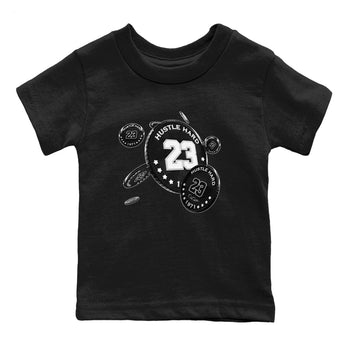 14s Panda shirt to match jordans Coin Drop sneaker tees Air Jordan 14 Panda SNRT Sneaker Release Tees Baby Toddler Black 2 T-Shirt