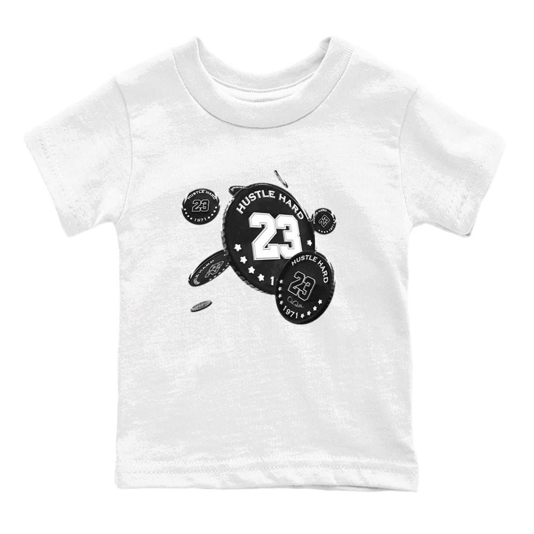 14s Panda shirt to match jordans Coin Drop sneaker tees Air Jordan 14 Panda SNRT Sneaker Release Tees Baby Toddler White 2 T-Shirt