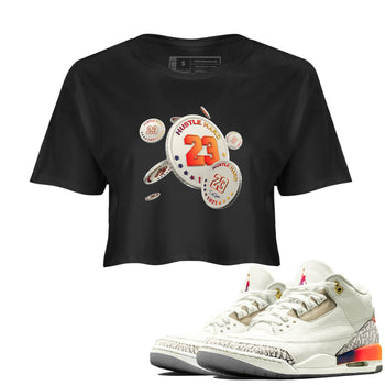 Air Jordan 3 J Balvin shirt to match jordans Coin Drop sneaker tees AJ3 Balvin  SNRT Sneaker Release Tees LGBTQ Gay Pride T-Shirt Black 1 Crop T-Shirt