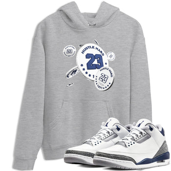 3s Midnight Navy shirt to match jordans Coin Drop sneaker tees AJ3 Midnight Navy SNRT Sneaker Release Tees unisex cotton Heather Grey 1 crew neck shirt