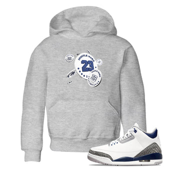 3s Midnight Navy shirt to match jordans Coin Drop sneaker tees AJ3 Midnight Navy SNRT sneaker release tees baby toddler Heather Grey 1 cotton Shirt