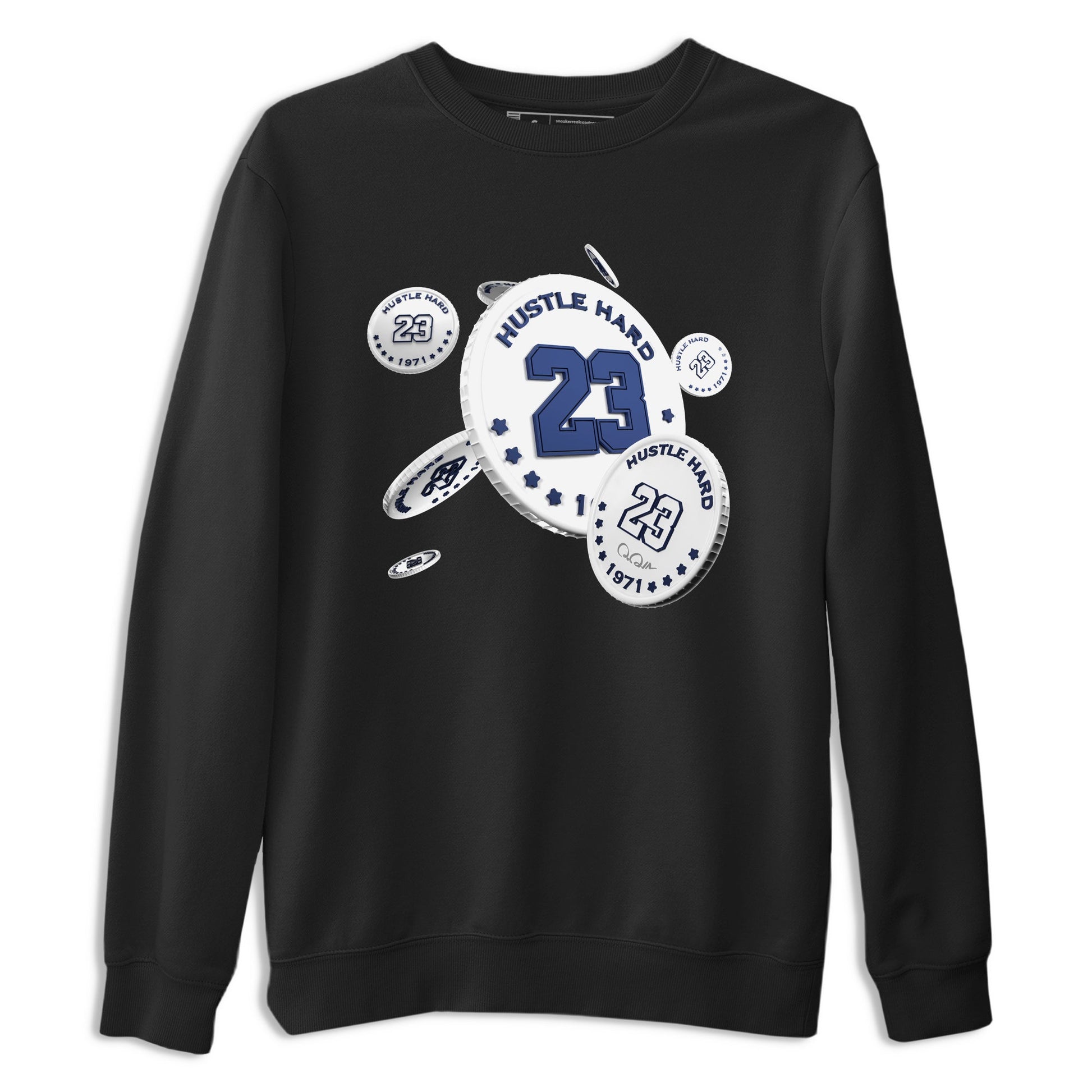3s Midnight Navy shirt to match jordans Coin Drop sneaker tees AJ3 Midnight Navy SNRT Sneaker Release Tees unisex cotton Black 2 crew neck shirt
