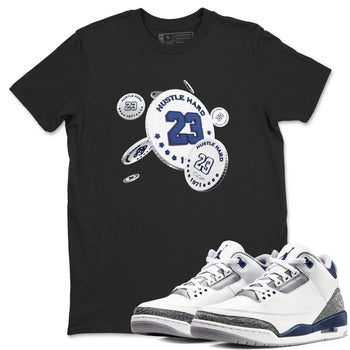 3s Midnight Navy shirt to match jordans Coin Drop sneaker tees AJ3 Midnight Navy SNRT Sneaker Release Tees unisex cotton Black 1 crew neck shirt