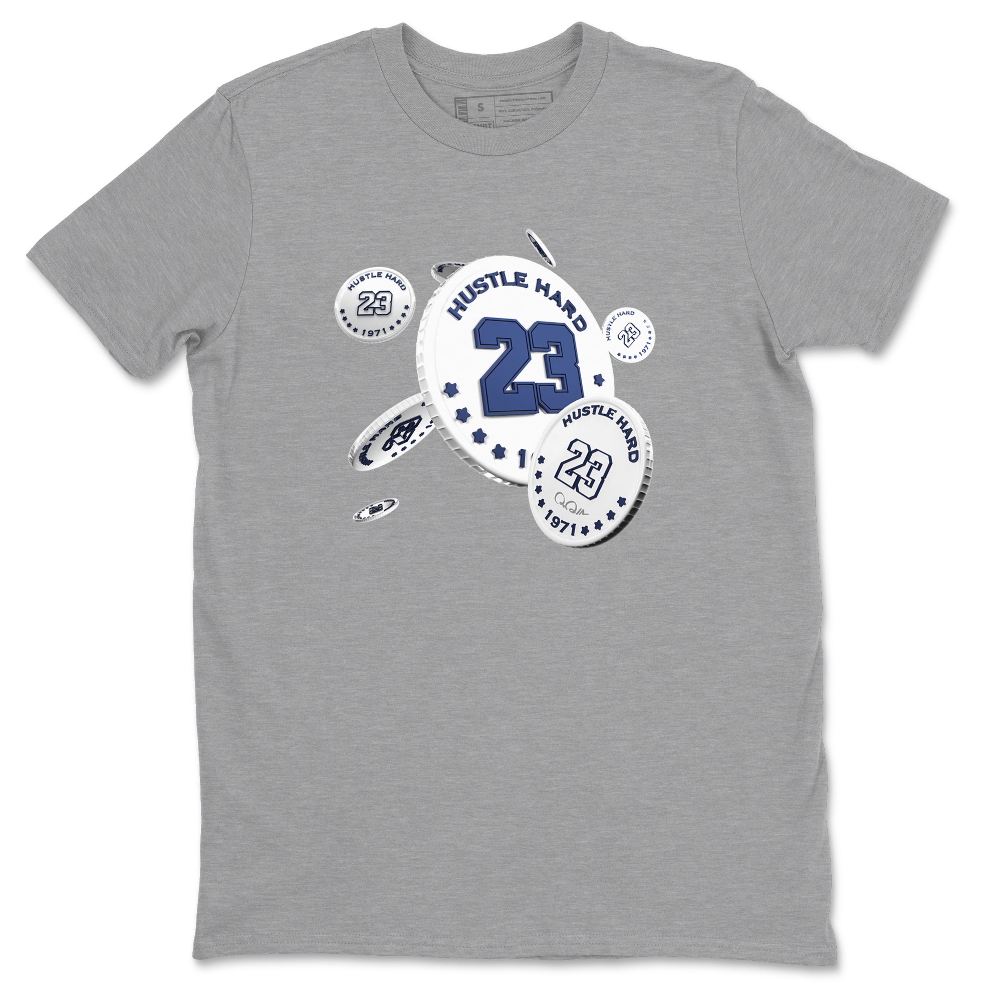 3s Midnight Navy shirt to match jordans Coin Drop sneaker tees AJ3 Midnight Navy SNRT Sneaker Release Tees unisex cotton Heather Grey 2 crew neck shirt