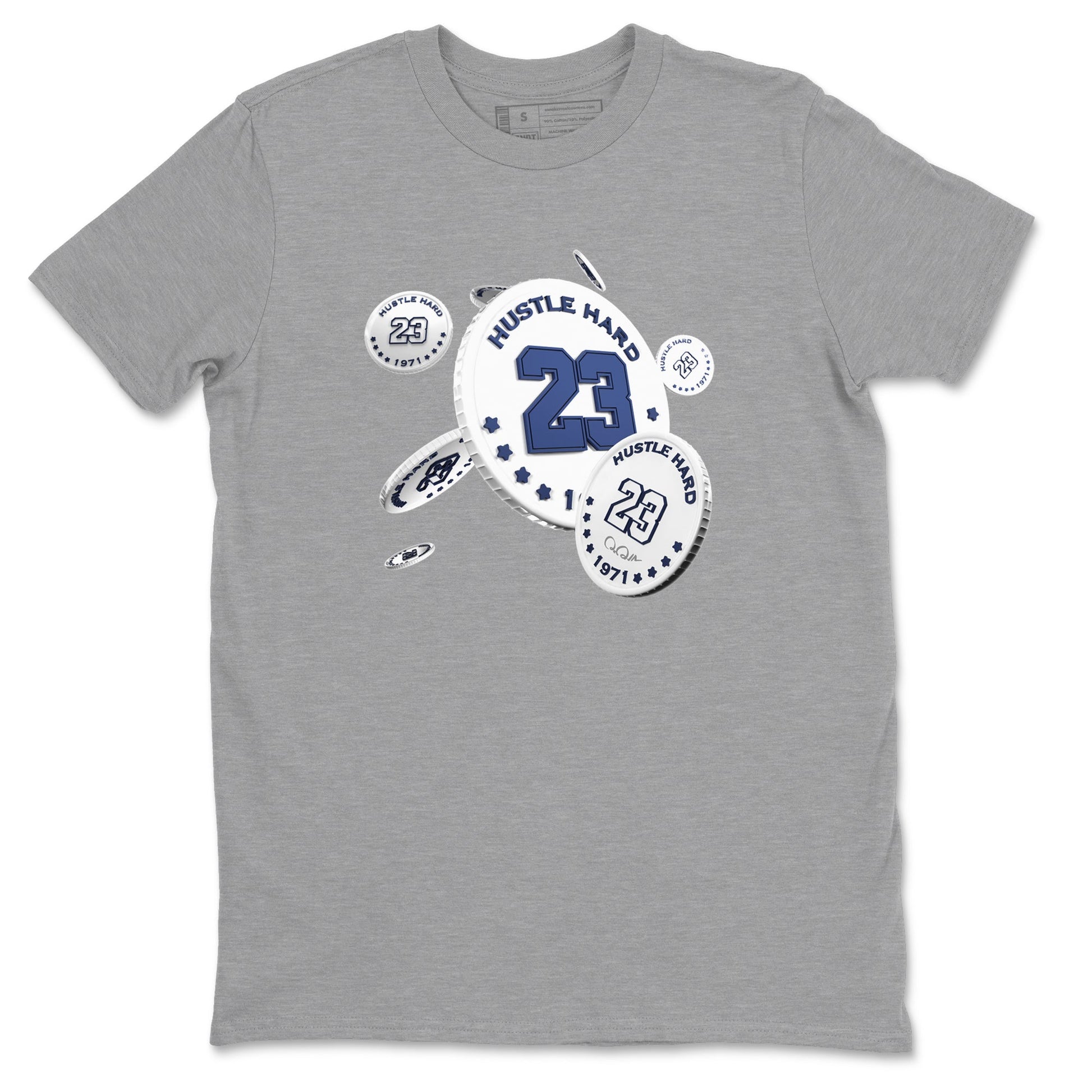 3s Midnight Navy shirt to match jordans Coin Drop sneaker tees AJ3 Midnight Navy SNRT Sneaker Release Tees unisex cotton Heather Grey 2 crew neck shirt