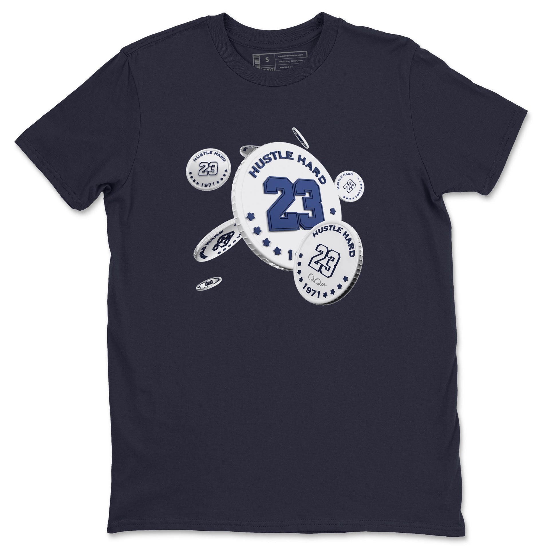 3s Midnight Navy shirt to match jordans Coin Drop sneaker tees AJ3 Midnight Navy SNRT Sneaker Release Tees unisex cotton Navy 2 crew neck shirt
