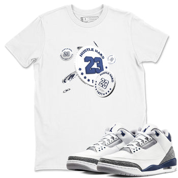 3s Midnight Navy shirt to match jordans Coin Drop sneaker tees AJ3 Midnight Navy SNRT Sneaker Release Tees unisex cotton White 1 crew neck shirt