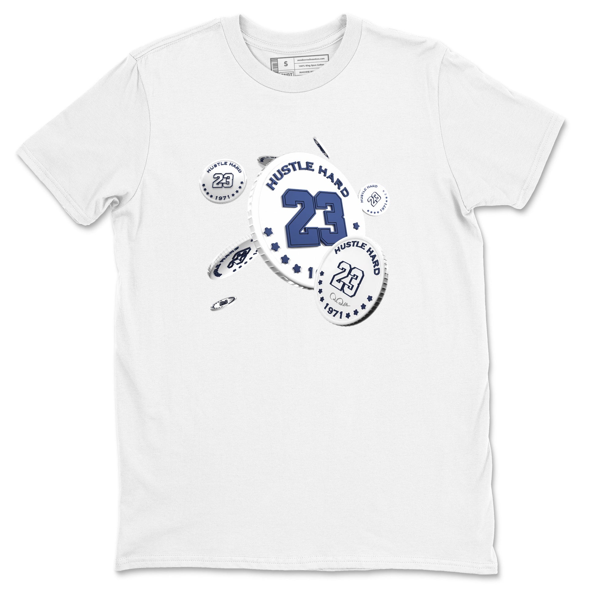 3s Midnight Navy shirt to match jordans Coin Drop sneaker tees AJ3 Midnight Navy SNRT Sneaker Release Tees unisex cotton White 2 crew neck shirt