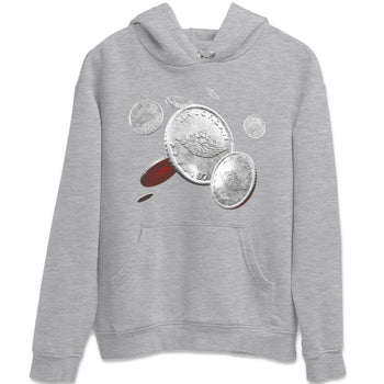Air Jordan 3 White Cement Sneaker Match Tees Coin Drop Sneaker Tees AJ3 White Cement Sneaker Release Tees Unisex Shirts Heather Grey 2