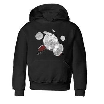 Air Jordan 3 White Cement Sneaker Match Tees Coin Drop Sneaker Tees AJ3 White Cement Sneaker Release Tees Kids Shirts Black 2